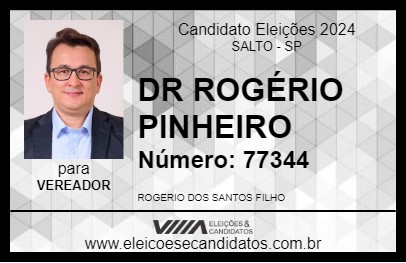 Candidato DR ROGÉRIO PINHEIRO 2024 - SALTO - Eleições