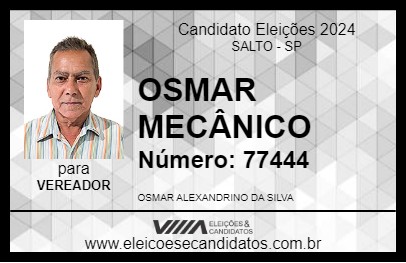 Candidato OSMAR MECÂNICO 2024 - SALTO - Eleições