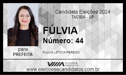 Candidato FÚLVIA 2024 - TACIBA - Eleições