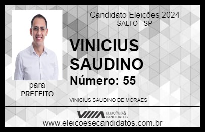 Candidato VINICIUS SAUDINO 2024 - SALTO - Eleições