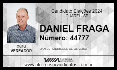 Candidato DANIEL FRAGA 2024 - GUAREÍ - Eleições