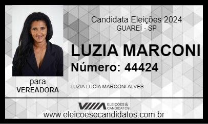 Candidato LUZIA MARCONI 2024 - GUAREÍ - Eleições