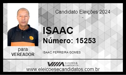 Candidato ISAAC 2024 - PEDRA BELA - Eleições