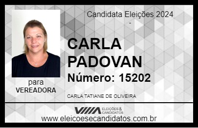 Candidato CARLA PADOVAN 2024 - PEDRA BELA - Eleições