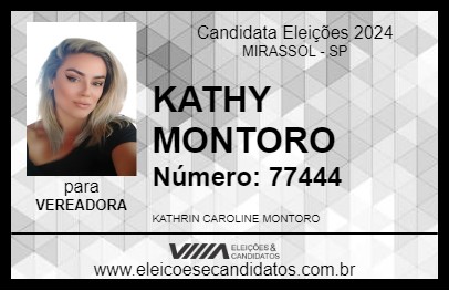 Candidato KATHY MONTORO  2024 - MIRASSOL - Eleições