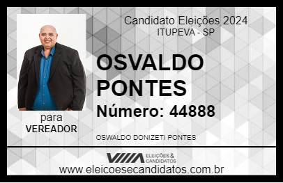 Candidato OSVALDO PONTES 2024 - ITUPEVA - Eleições