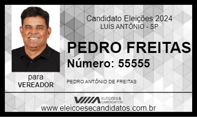 Candidato PEDRO FREITAS 2024 - LUÍS ANTÔNIO - Eleições