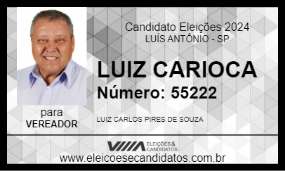 Candidato LUIZ CARIOCA 2024 - LUÍS ANTÔNIO - Eleições