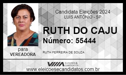 Candidato RUTH DO CAJU 2024 - LUÍS ANTÔNIO - Eleições