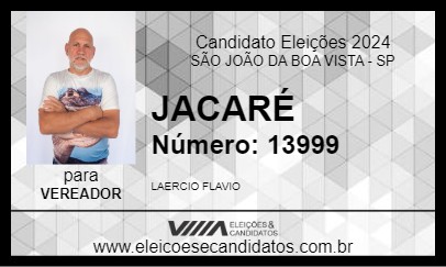 Candidato JACARÉ 2024 - SÃO JOÃO DA BOA VISTA - Eleições