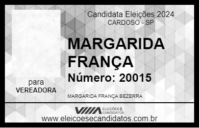 Candidato MARGARIDA FRANÇA 2024 - CARDOSO - Eleições