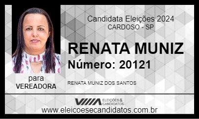 Candidato RENATA MUNIZ 2024 - CARDOSO - Eleições