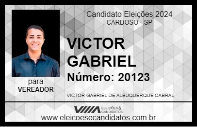 Candidato VICTOR GABRIEL  2024 - CARDOSO - Eleições