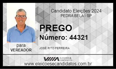 Candidato PREGO 2024 - PEDRA BELA - Eleições