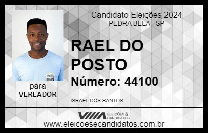 Candidato RAEL DO POSTO 2024 - PEDRA BELA - Eleições