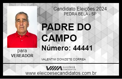 Candidato PADRE DO CAMPO 2024 - PEDRA BELA - Eleições