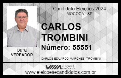 Candidato CARLOS TROMBINI 2024 - MOCOCA - Eleições