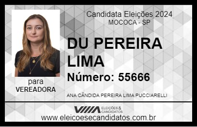 Candidato DU PEREIRA LIMA 2024 - MOCOCA - Eleições