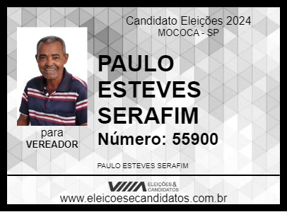 Candidato PAULO ESTEVES SERAFIM 2024 - MOCOCA - Eleições