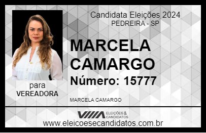 Candidato MARCELA CAMARGO 2024 - PEDREIRA - Eleições