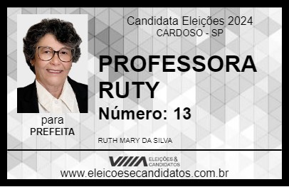 Candidato PROFESSORA RUTY 2024 - CARDOSO - Eleições