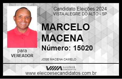 Candidato MARCELO MACENA 2024 - VISTA ALEGRE DO ALTO - Eleições