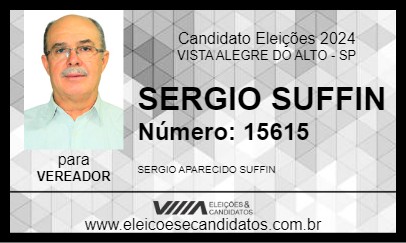 Candidato SERGIO SUFFIN 2024 - VISTA ALEGRE DO ALTO - Eleições