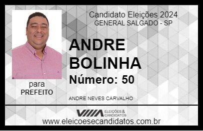 Candidato ANDRE BOLINHA 2024 - GENERAL SALGADO - Eleições