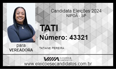 Candidato TATI 2024 - NIPOÃ - Eleições