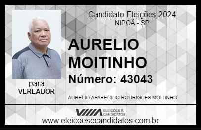 Candidato AURELIO MOITINHO 2024 - NIPOÃ - Eleições