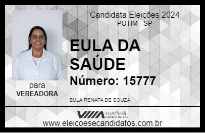 Candidato EULA DA SAÚDE 2024 - POTIM - Eleições