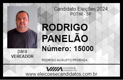 Candidato RODRIGO PANELÃO 2024 - POTIM - Eleições