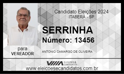 Candidato SERRINHA 2024 - ITABERÁ - Eleições