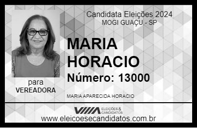 Candidato MARIA HORACIO 2024 - MOGI GUAÇU - Eleições