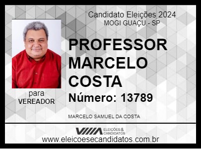 Candidato PROFESSOR MARCELO COSTA 2024 - MOGI GUAÇU - Eleições