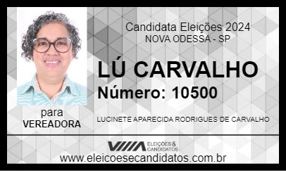 Candidato LÚ CARVALHO 2024 - NOVA ODESSA - Eleições