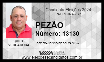 Candidato PEZÃO 2024 - PALESTINA - Eleições