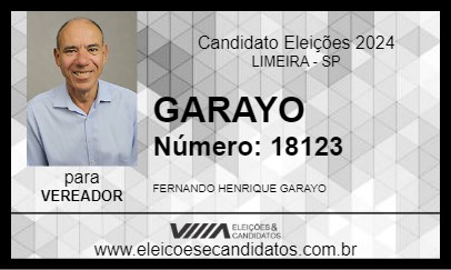 Candidato GARAYO 2024 - LIMEIRA - Eleições