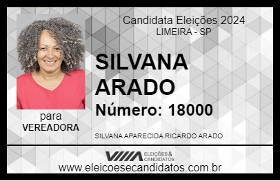 Candidato SILVANA ARADO 2024 - LIMEIRA - Eleições