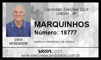 Candidato MARQUINHOS 2024 - LIMEIRA - Eleições