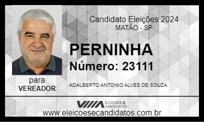 Candidato PERNINHA 2024 - MATÃO - Eleições