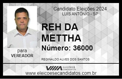 Candidato REH DA METTHA 2024 - LUÍS ANTÔNIO - Eleições