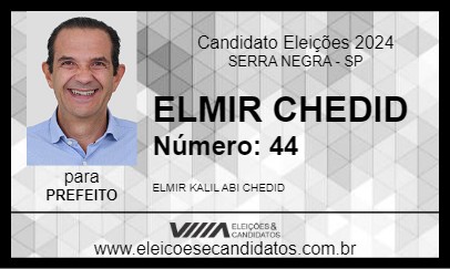 Candidato ELMIR CHEDID 2024 - SERRA NEGRA - Eleições