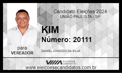 Candidato KIM 2024 - UNIÃO PAULISTA - Eleições