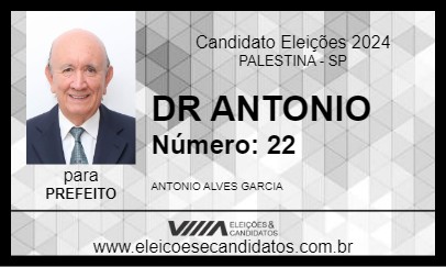 Candidato DR ANTONIO 2024 - PALESTINA - Eleições