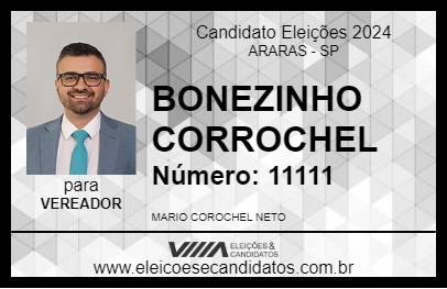 Candidato BONEZINHO CORROCHEL 2024 - ARARAS - Eleições