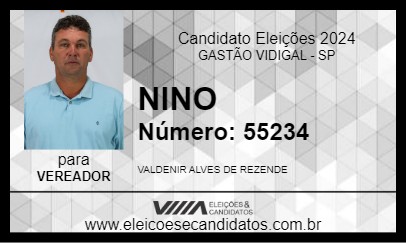 Candidato NINO 2024 - GASTÃO VIDIGAL - Eleições