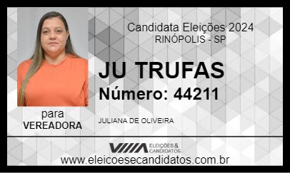 Candidato JU TRUFAS 2024 - RINÓPOLIS - Eleições