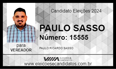 Candidato PAULO SASSO 2024 - PONTES GESTAL - Eleições