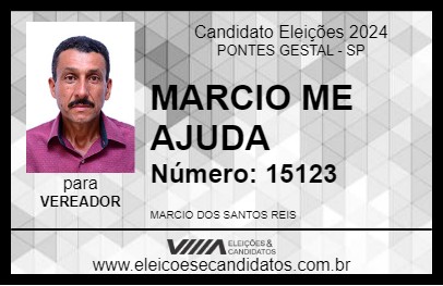 Candidato MARCIO ME AJUDA 2024 - PONTES GESTAL - Eleições